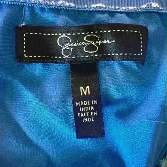 Jessica Simpson Blue and Green High Low Dress - Picture 12 of 12